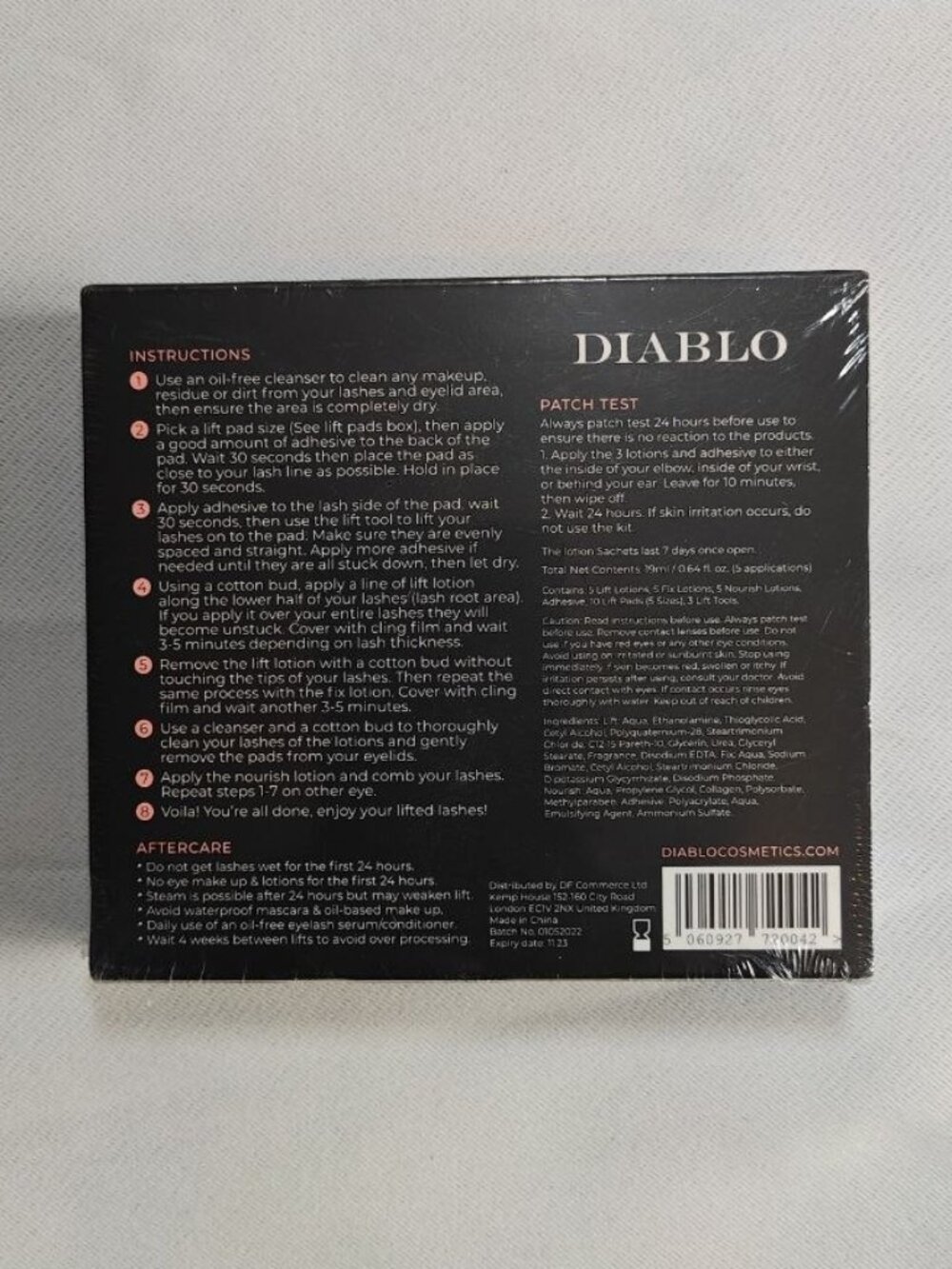 Diablo Lash Lift Eyelash Lifting Kit - Sealed - Picture 2 of 2